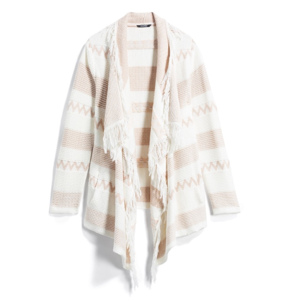 Sweet Grey Black Label Charra Fringe Cardigan
